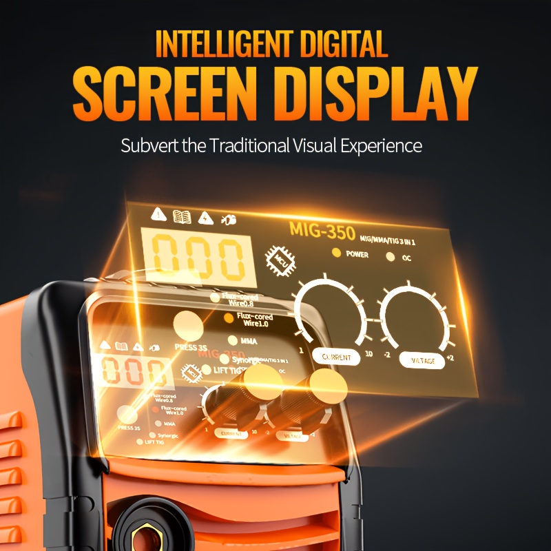 Portable Multi-Functional LED Digital Display Welding Machine, Dual Voltage Adaptive, Suitable for Home Maintenance And Outdoor Construction, Simple And Easy to Operate, Suitable for Beginners, Ideal for Home Indoor And Outdoor Maintenance Weldin - Image 4
