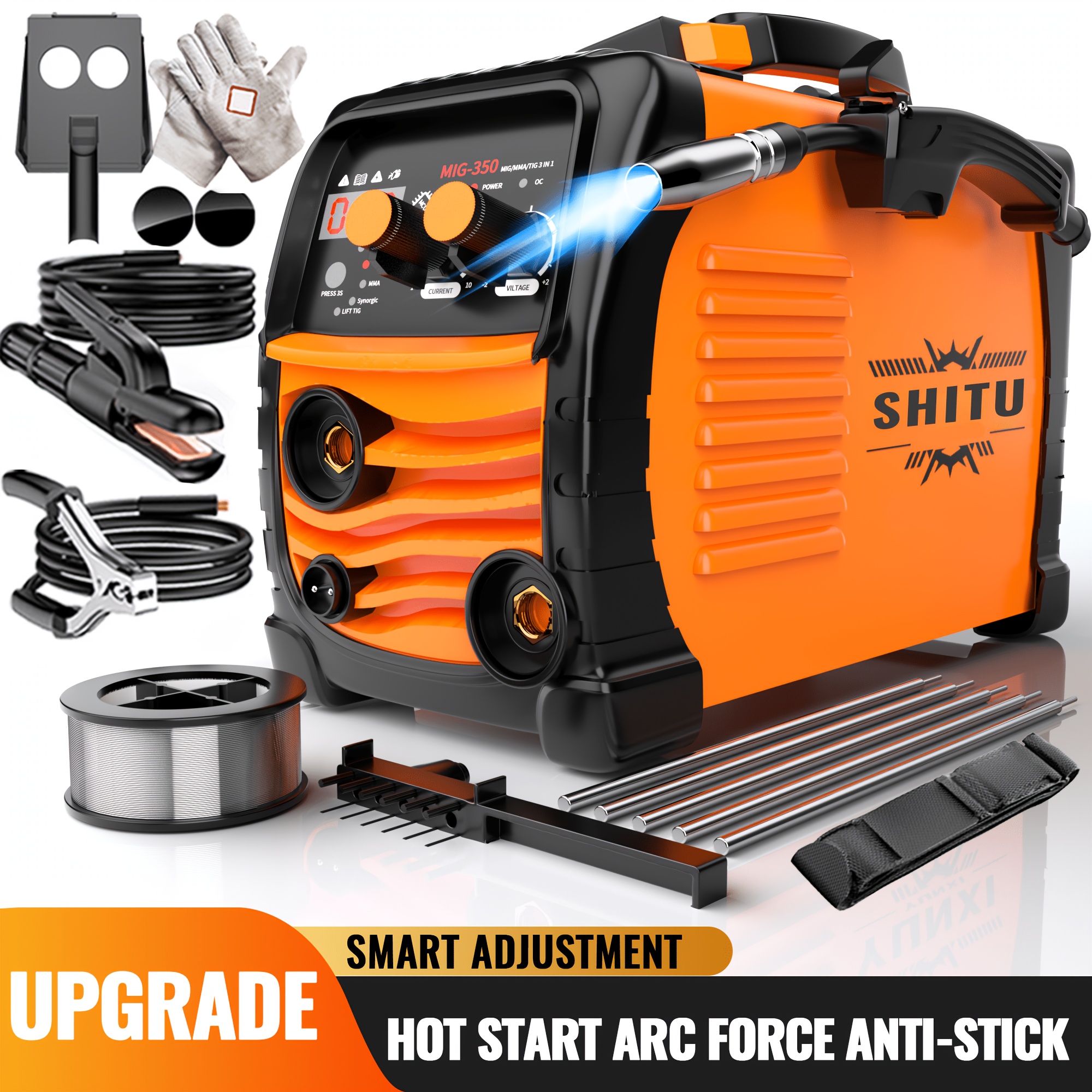 Portable Multi-Functional LED Digital Display Welding Machine, Dual Voltage Adaptive, Suitable for Home Maintenance And Outdoor Construction, Simple And Easy to Operate, Suitable for Beginners, Ideal for Home Indoor And Outdoor Maintenance Weldin - Image 11