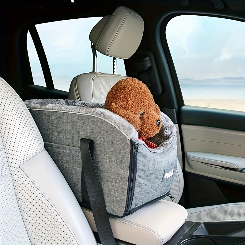 PETFANGFANG Cozy Pet Car Seat - Portable Dog & Cat Travel Bag with Secure Buckle Closure, Polyester Material for Small to Medium Pets - Image 9