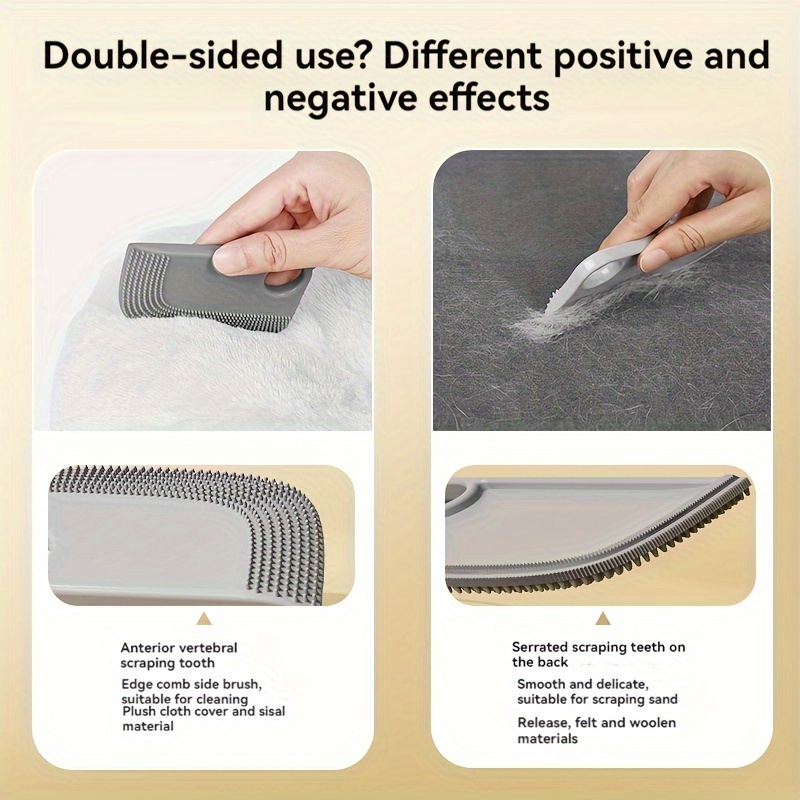 1/2/3/4pcs Brush Cat Hair Cleaner Pet Carpet Sofa De-Shedder for Household Pet Cleaning - Image 2