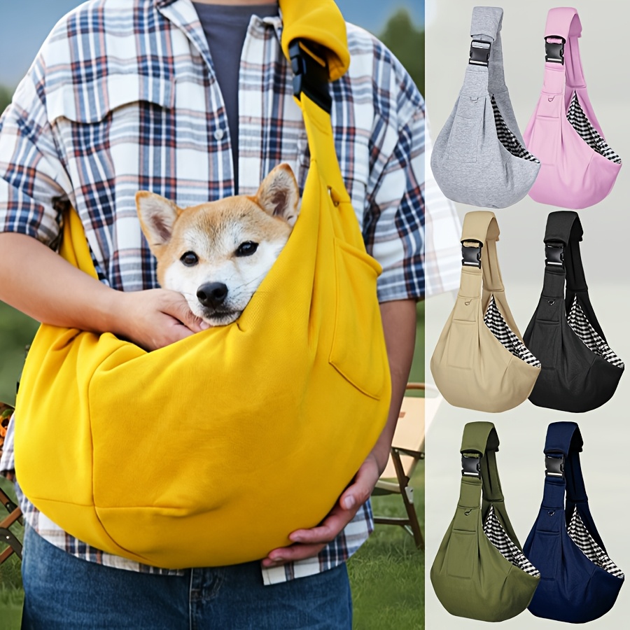 Small to Medium Pet Cat and Dog Harness, Adjustable Padded Shoulder Strap for Outdoor Travel, 1pc (Random Style)